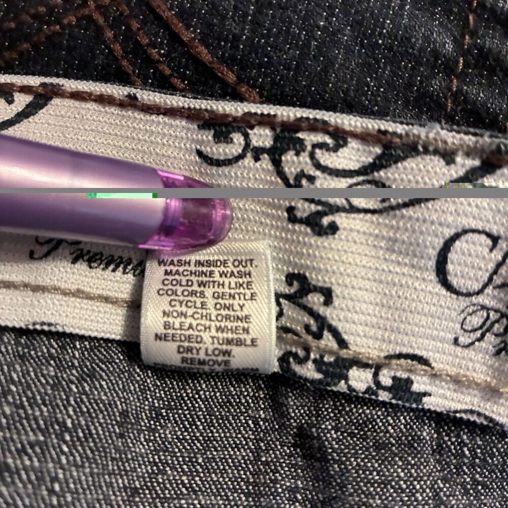 Cato Premium Women’s Dark Washed Denim Blue Jeans W/ Stretch Band At Waist.  20W - Picture 7 of 14